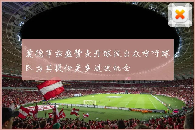 爱德华兹盛赞麦丹球技出众呼吁球队为其提供更多进攻机会