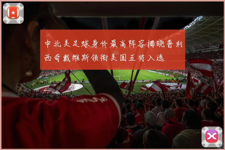 中北美足球身价最高阵容揭晓普利西奇戴维斯领衔美国五将入选